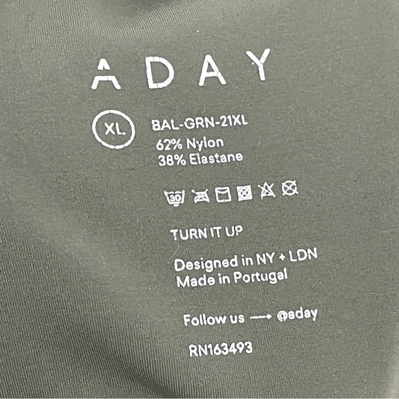 ADAY XL Turn It Up tapered trouser pant moss 0793 green tailored stretch - Picture 7 of 9